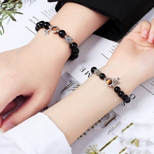 Obsidian Couple Bracelets