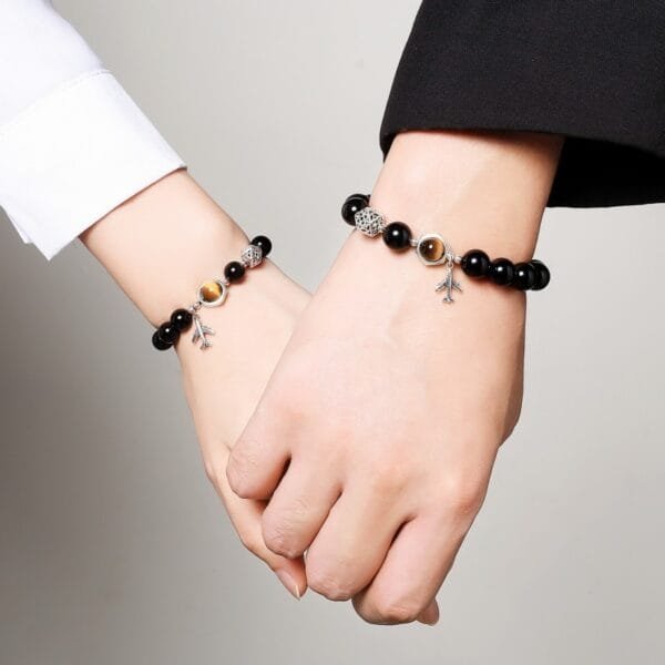 Obsidian Couple Bracelets