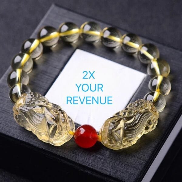 Double Pixiu Citrine Bracelet