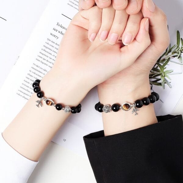 Obsidian Couple Bracelets