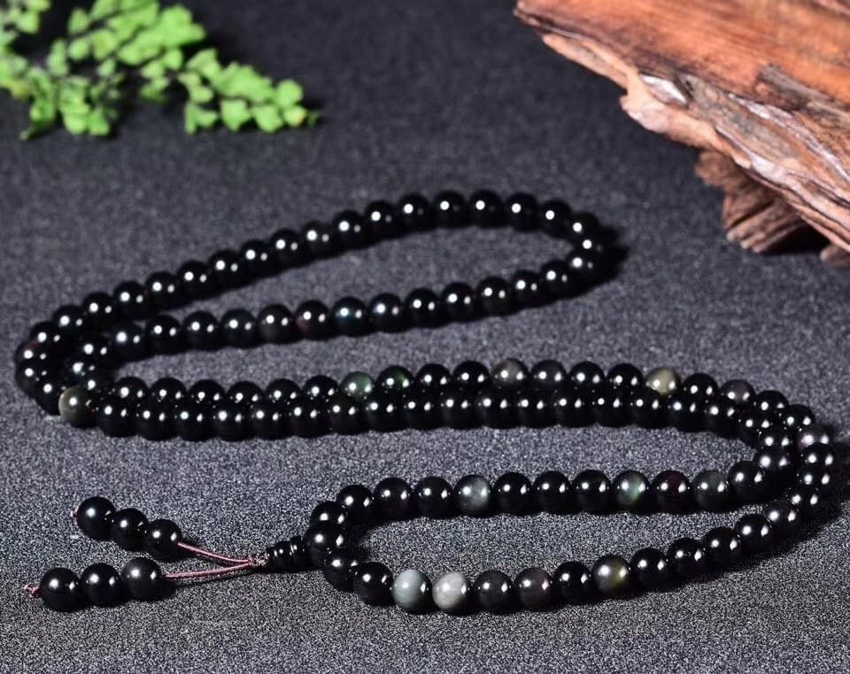 Obsidian Mala Bracelet