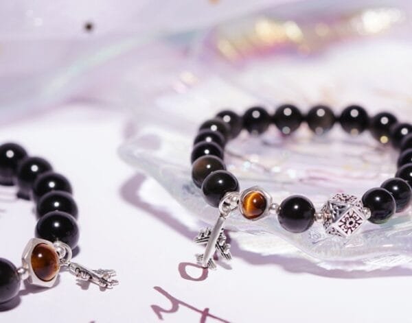 Black Obsidian Couple Bracelets