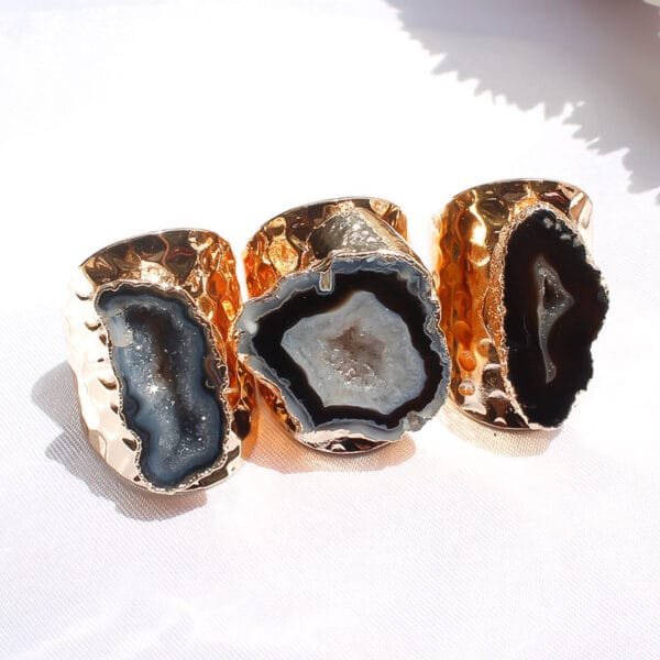 Agate Geode Ring
