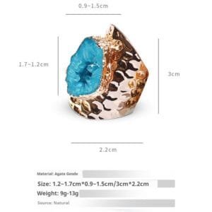 Agate Geode Ring