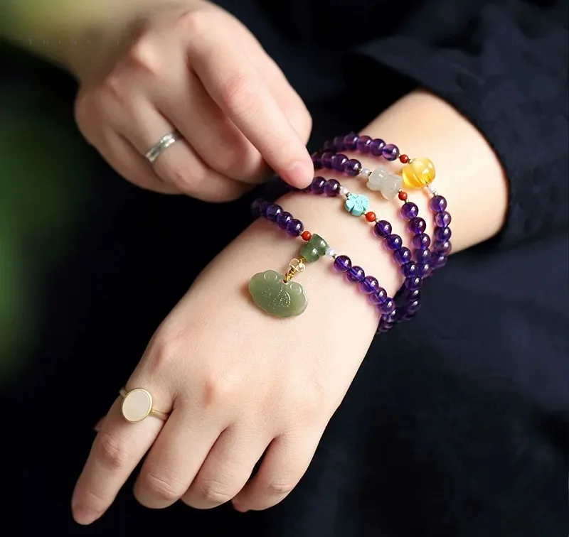 Amethyst Mala Beads