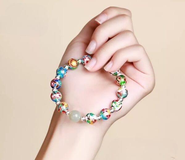 Twelve Flower Crystal Bracelet