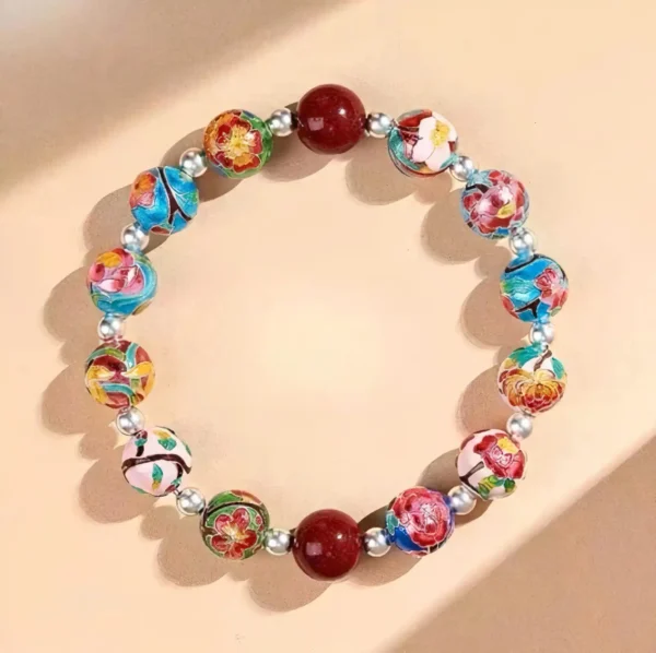 Twelve Flower Crystal Bracelet