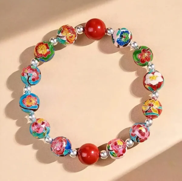 Twelve Flower Crystal Bracelet