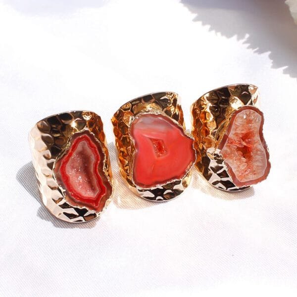 Agate Slice Ring