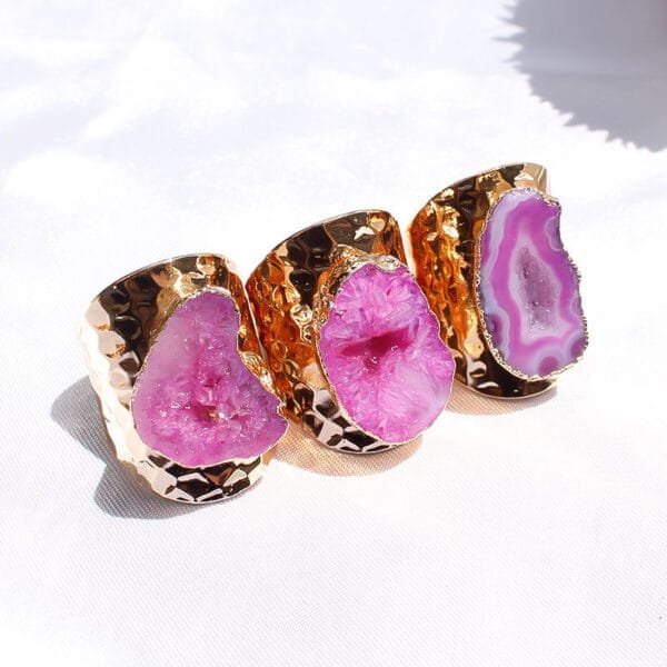 Agate Geode Ring