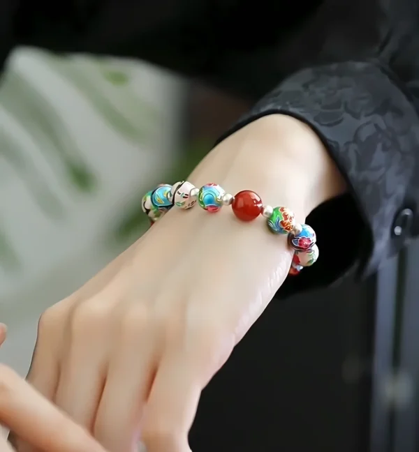 Twelve Flower Crystal Bracelet