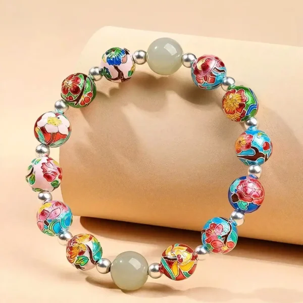 Twelve Flower Crystal Bracelet