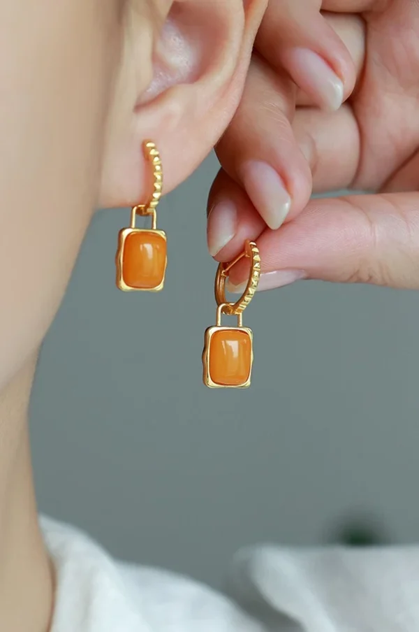 Amber Earrings