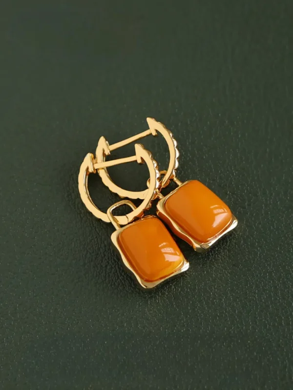 Antique Amber Earrings