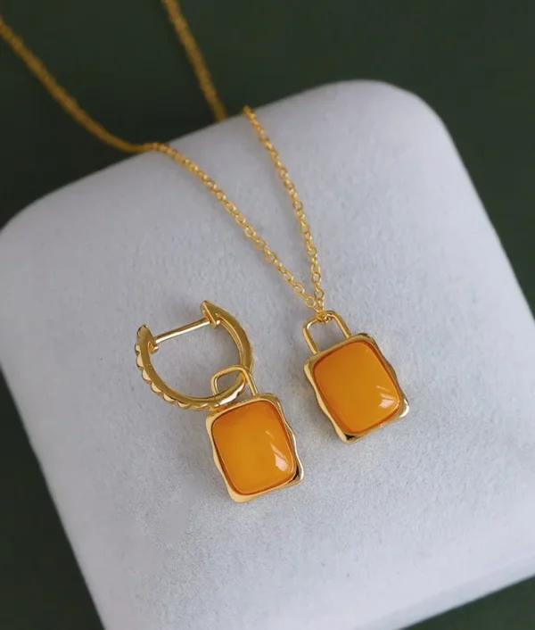 Real Amber Earrings