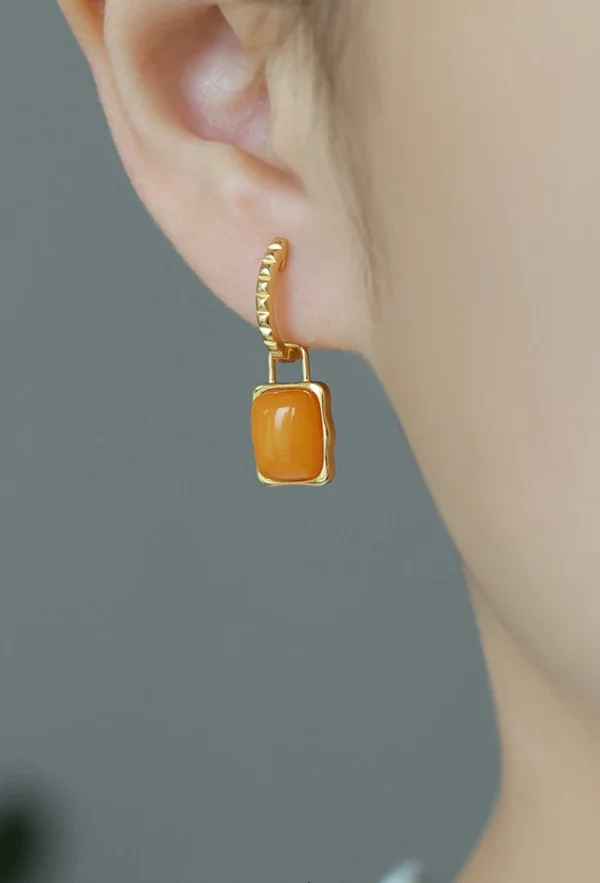 Vintage Amber Earrings